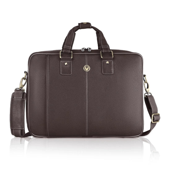 BELGRAVIA Leather Laptop Messenger Bag for Men - WILDHORN