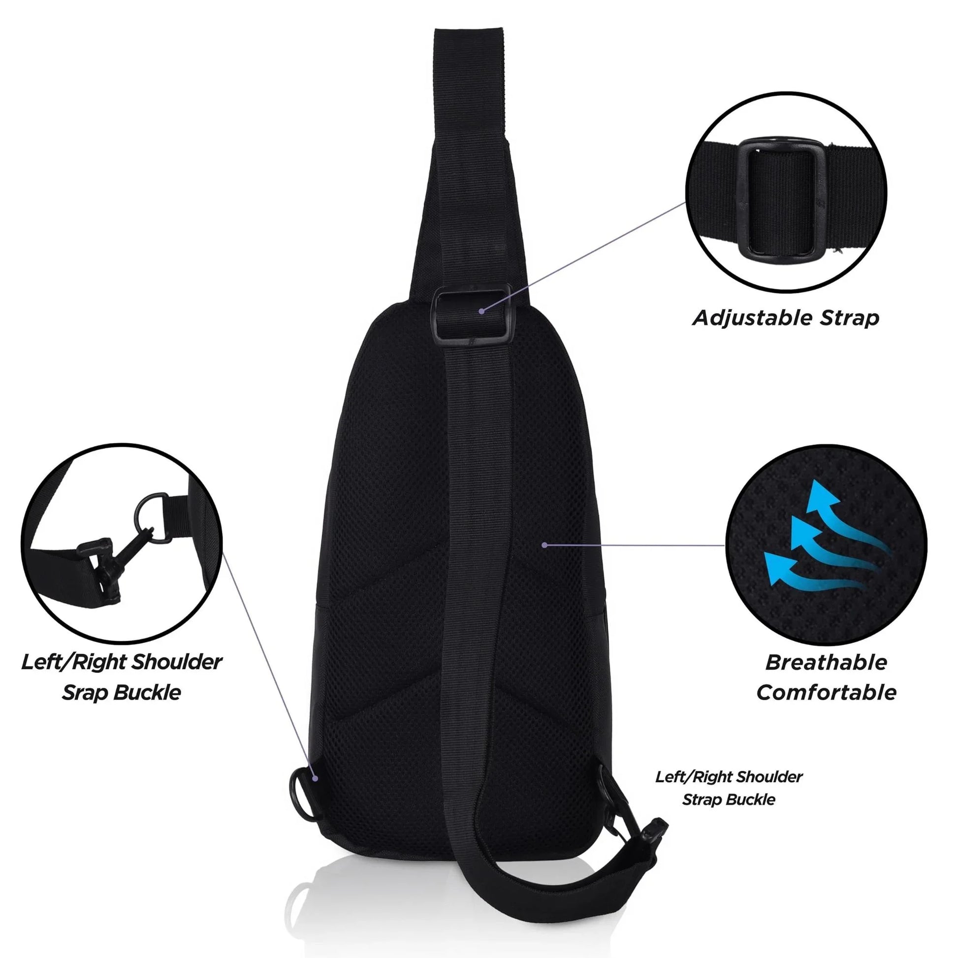 BENDIGO Crossbody Shoulder Chest Bag for Men & Women - WILDHORN