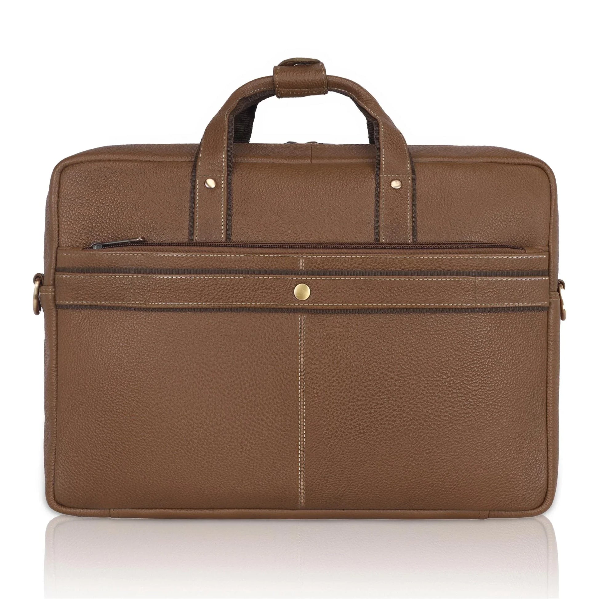 BEXLEY Leather Laptop Messenger Bag for Men - WILDHORN