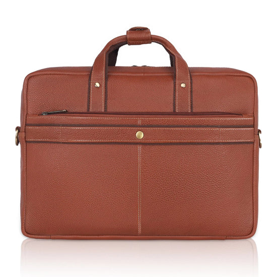 BEXLEY Leather Laptop Messenger Bag for Men - WILDHORN