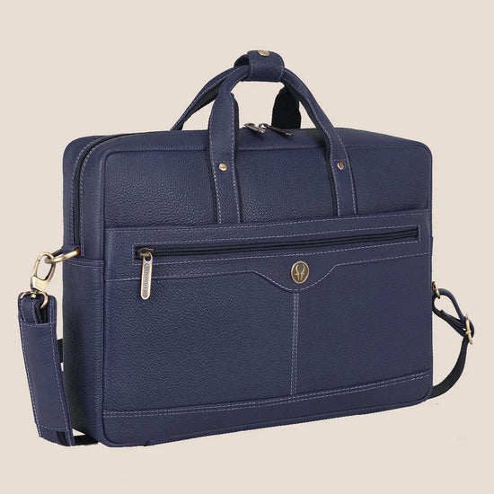 BEXLEY Leather Laptop Messenger Bag for Men - WILDHORN