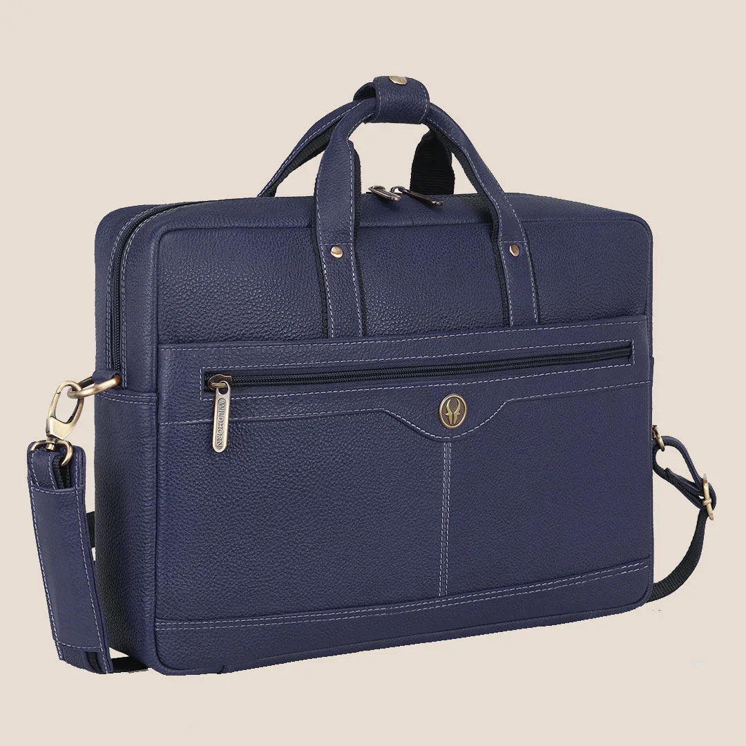 BEXLEY Leather Laptop Messenger Bag for Men - WILDHORN
