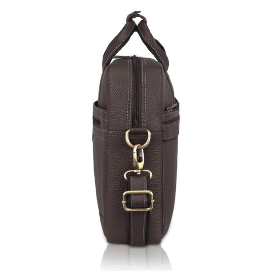 BEXLEY Leather Laptop Messenger Bag for Men - WILDHORN