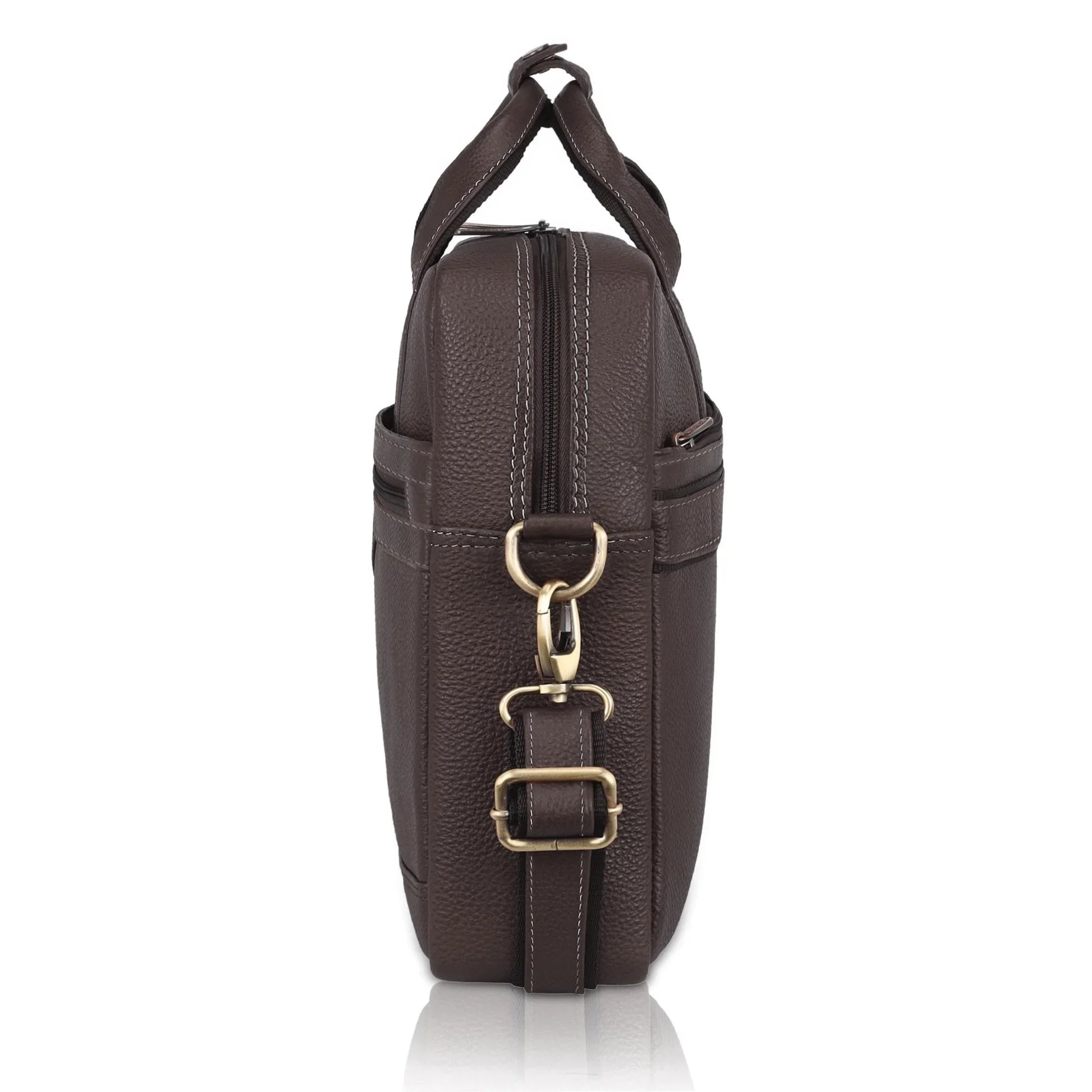 BEXLEY Leather Laptop Messenger Bag for Men - WILDHORN
