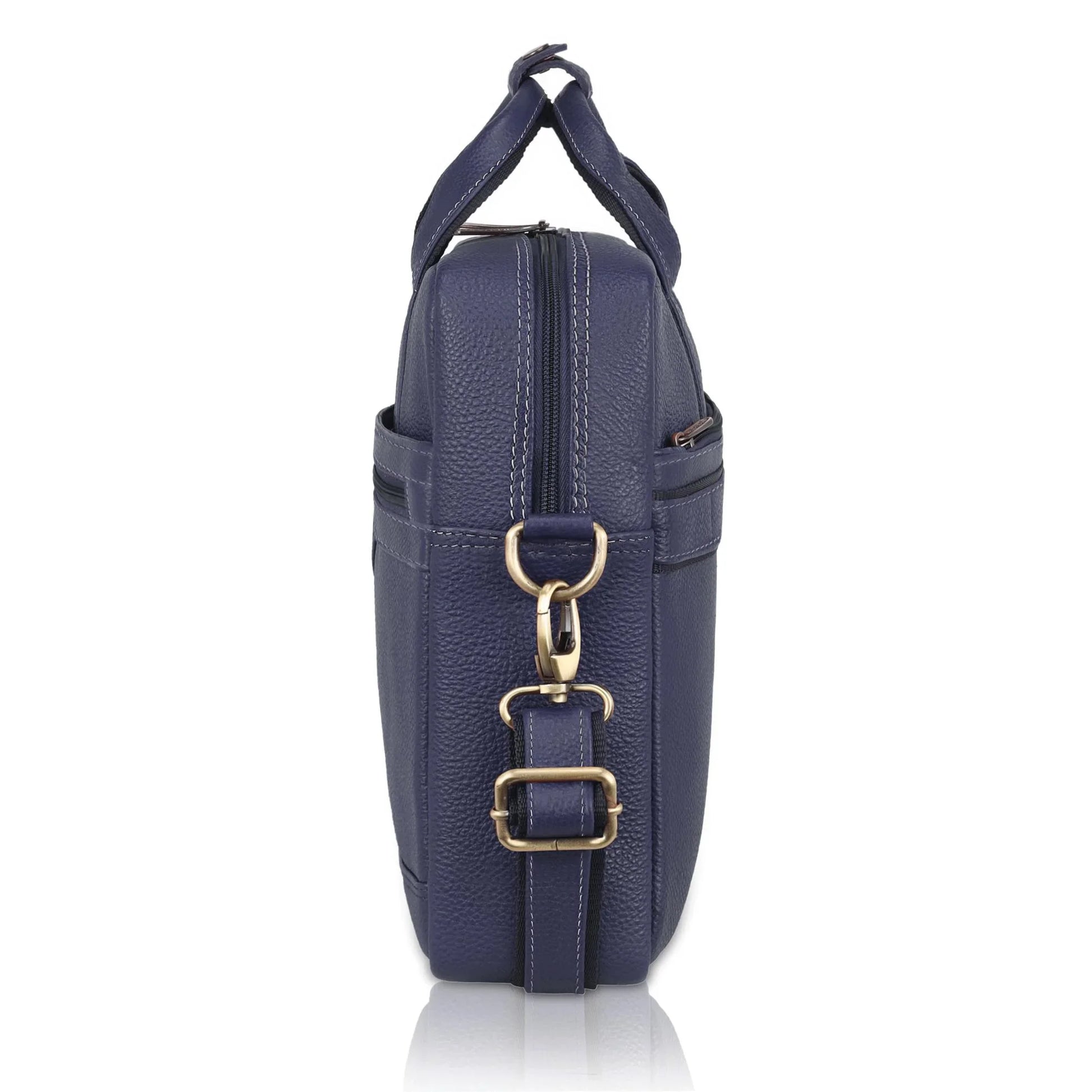 BEXLEY Leather Laptop Messenger Bag for Men - WILDHORN