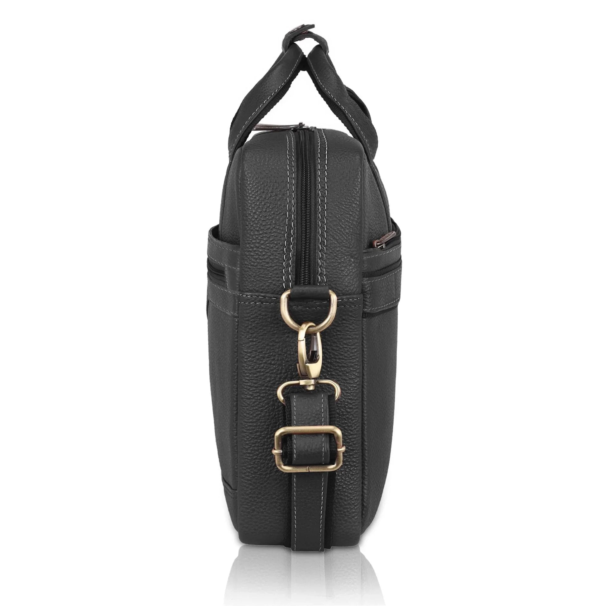 BEXLEY Leather Laptop Messenger Bag for Men - WILDHORN