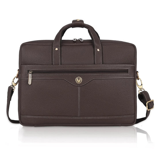 BEXLEY Leather Laptop Messenger Bag for Men - WILDHORN