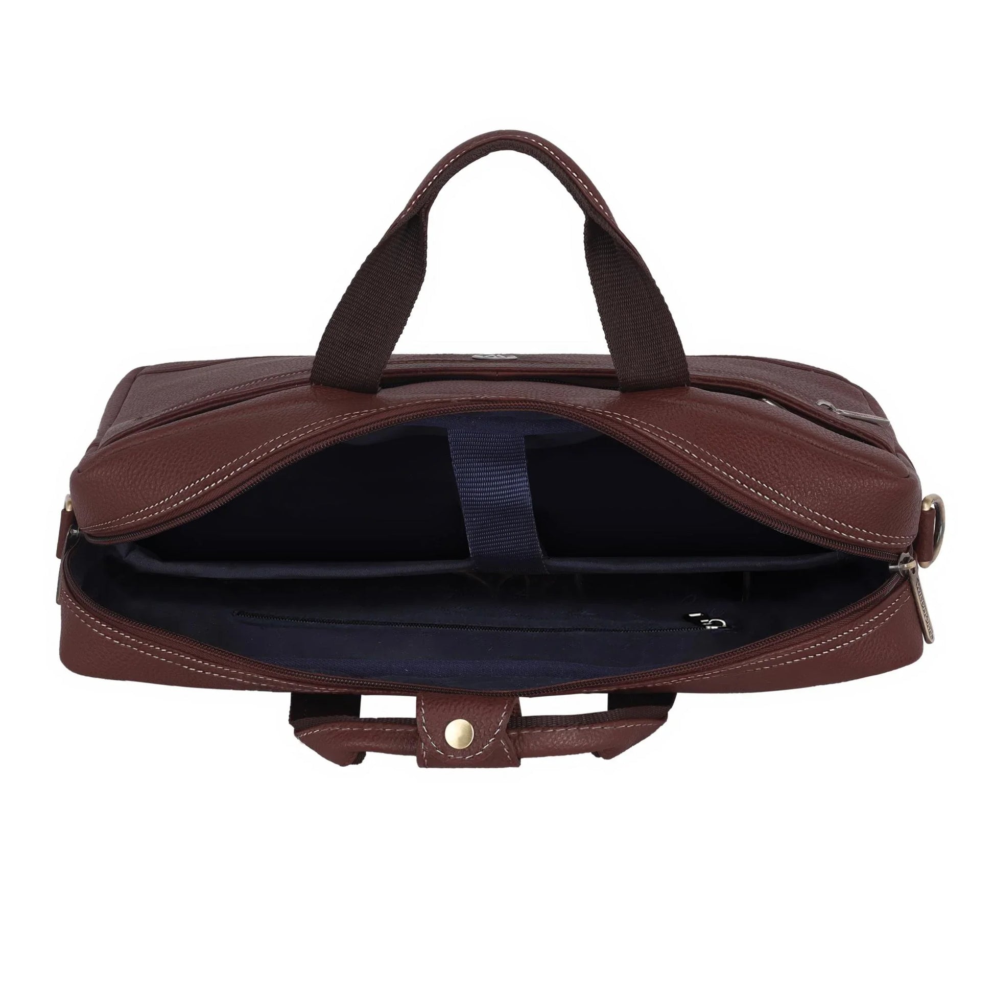 BEXLEY Leather Laptop Messenger Bag for Men - WILDHORN