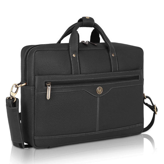 BEXLEY Leather Laptop Messenger Bag for Men - WILDHORN