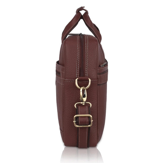 BEXLEY Leather Laptop Messenger Bag for Men - WILDHORN