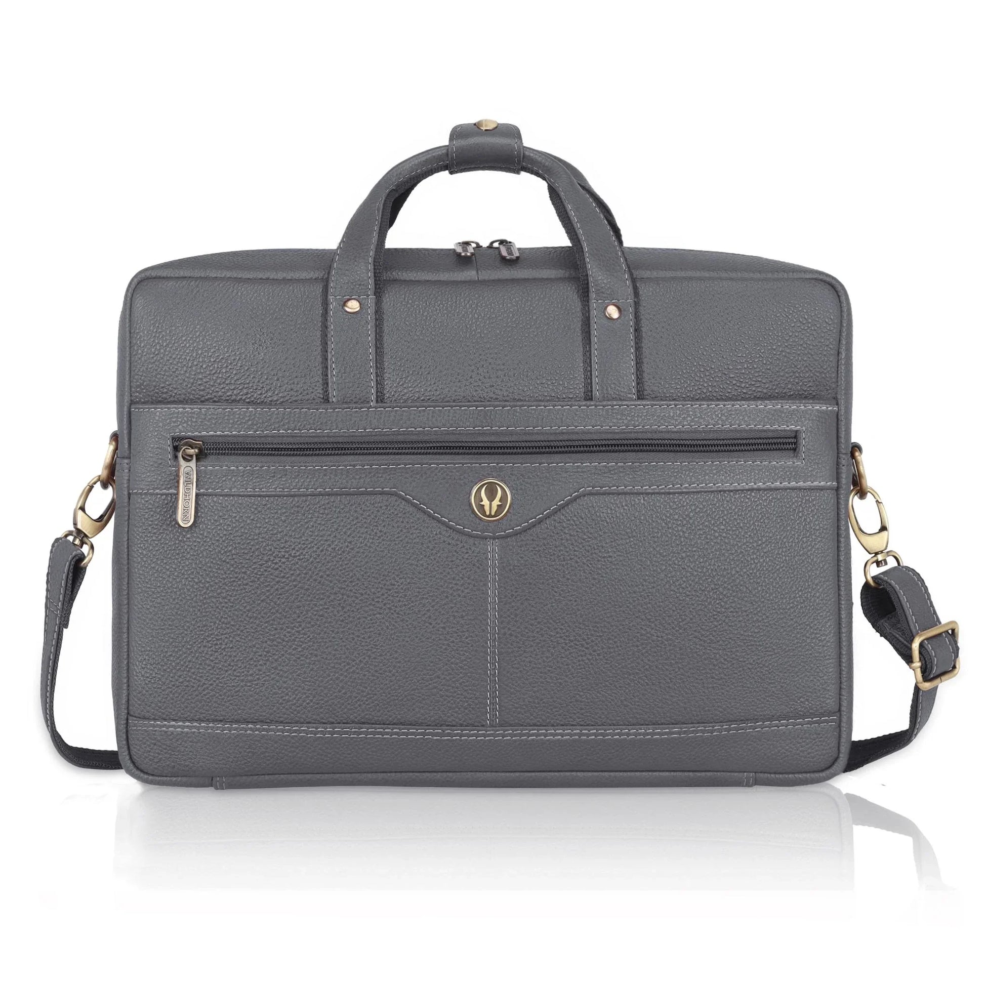 BEXLEY Leather Laptop Messenger Bag for Men - WILDHORN