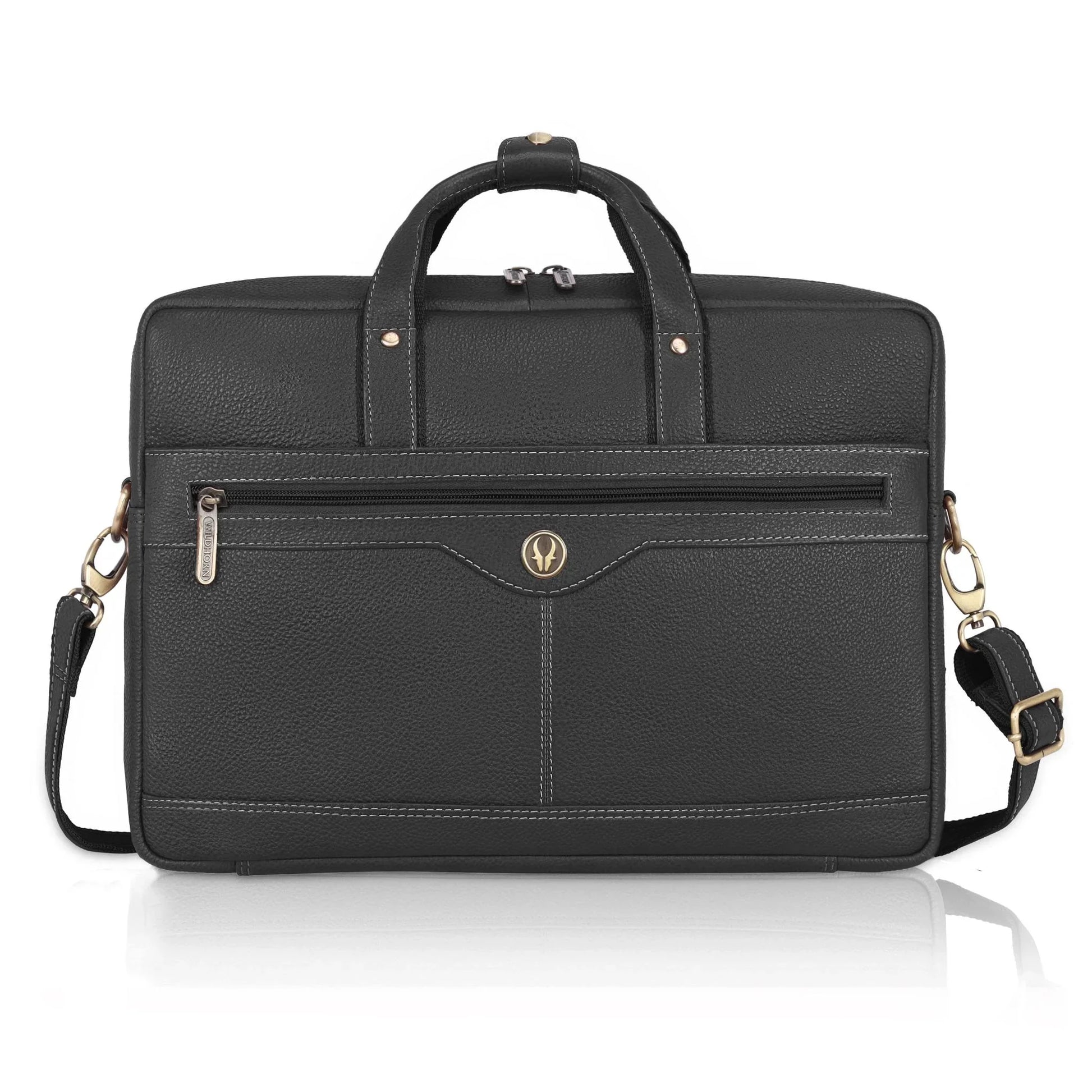 BEXLEY Leather Laptop Messenger Bag for Men - WILDHORN