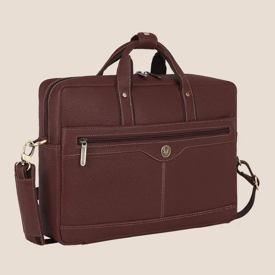 BEXLEY Leather Laptop Messenger Bag for Men - WILDHORN