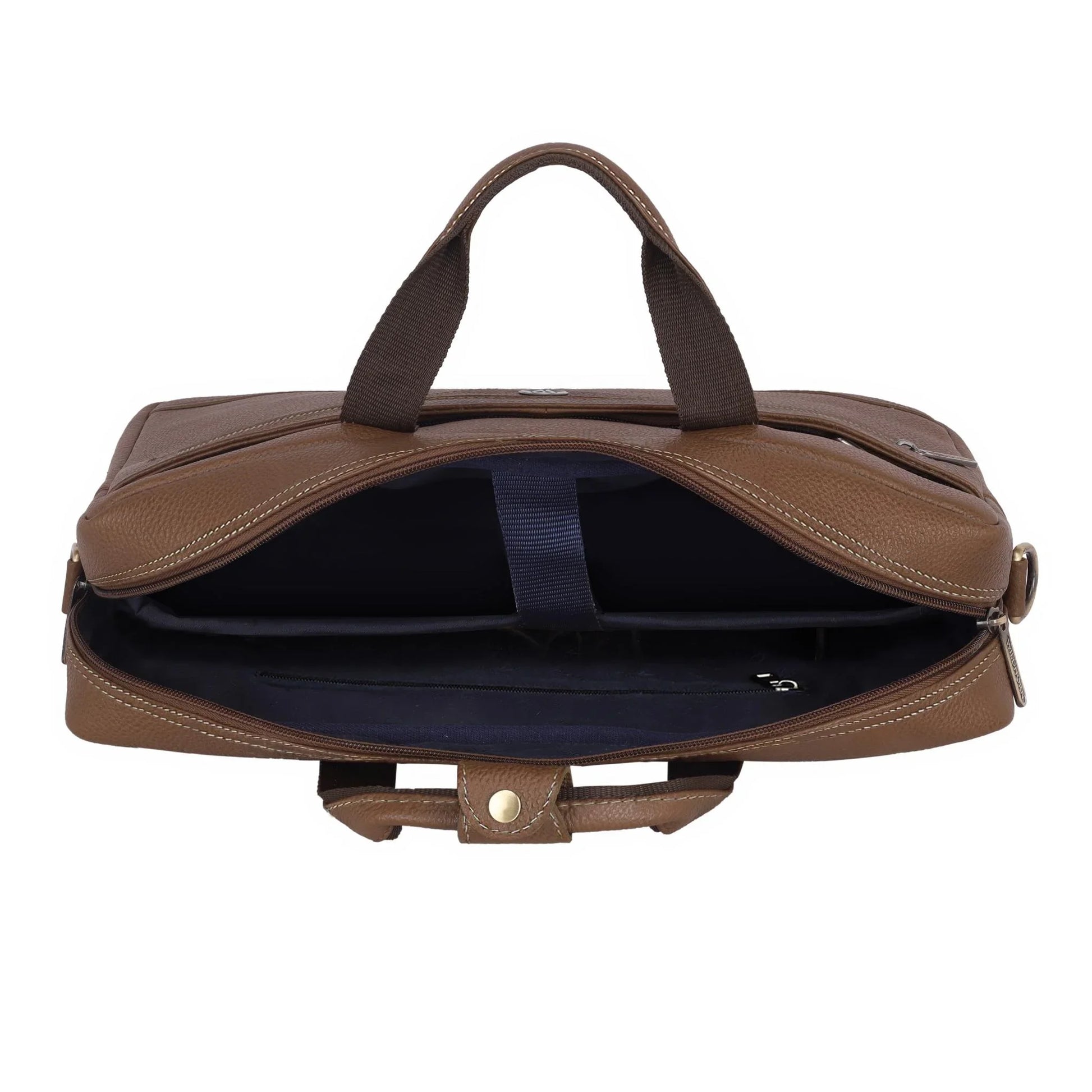 BEXLEY Leather Laptop Messenger Bag for Men - WILDHORN