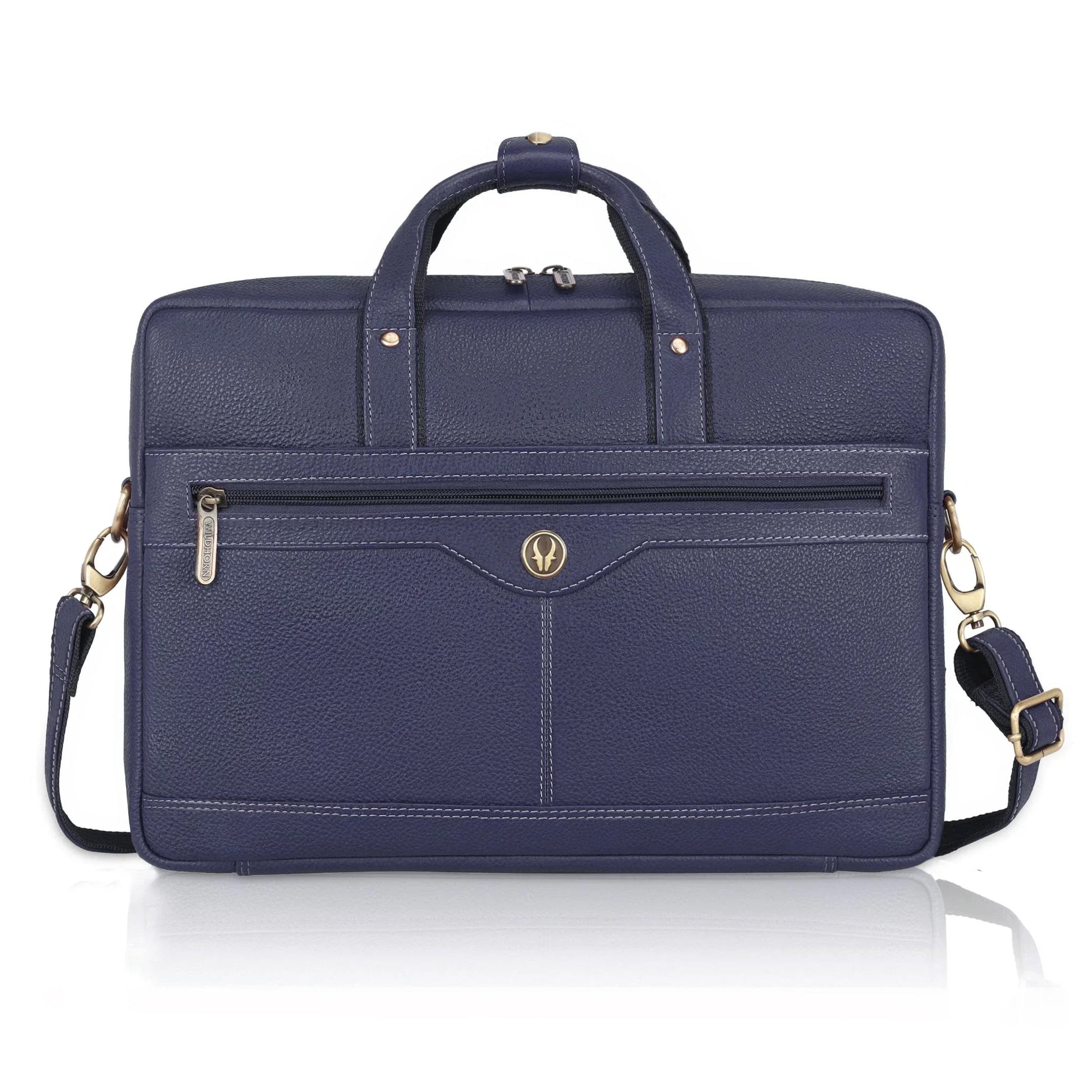 BEXLEY Leather Laptop Messenger Bag for Men - WILDHORN