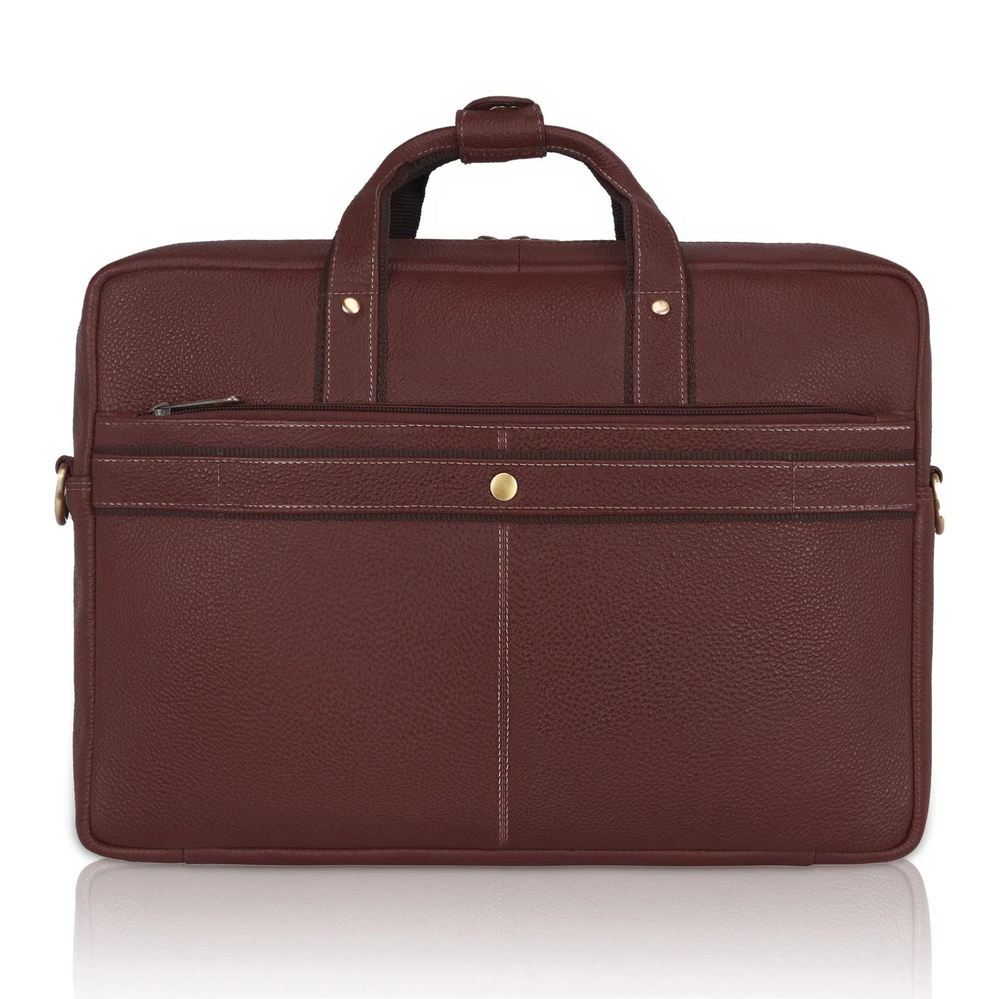 BEXLEY Leather Laptop Messenger Bag for Men - WILDHORN