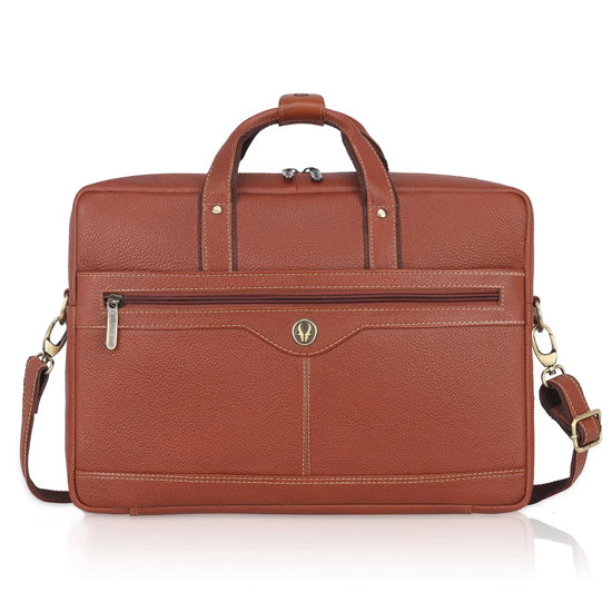 BEXLEY Leather Laptop Messenger Bag for Men - WILDHORN