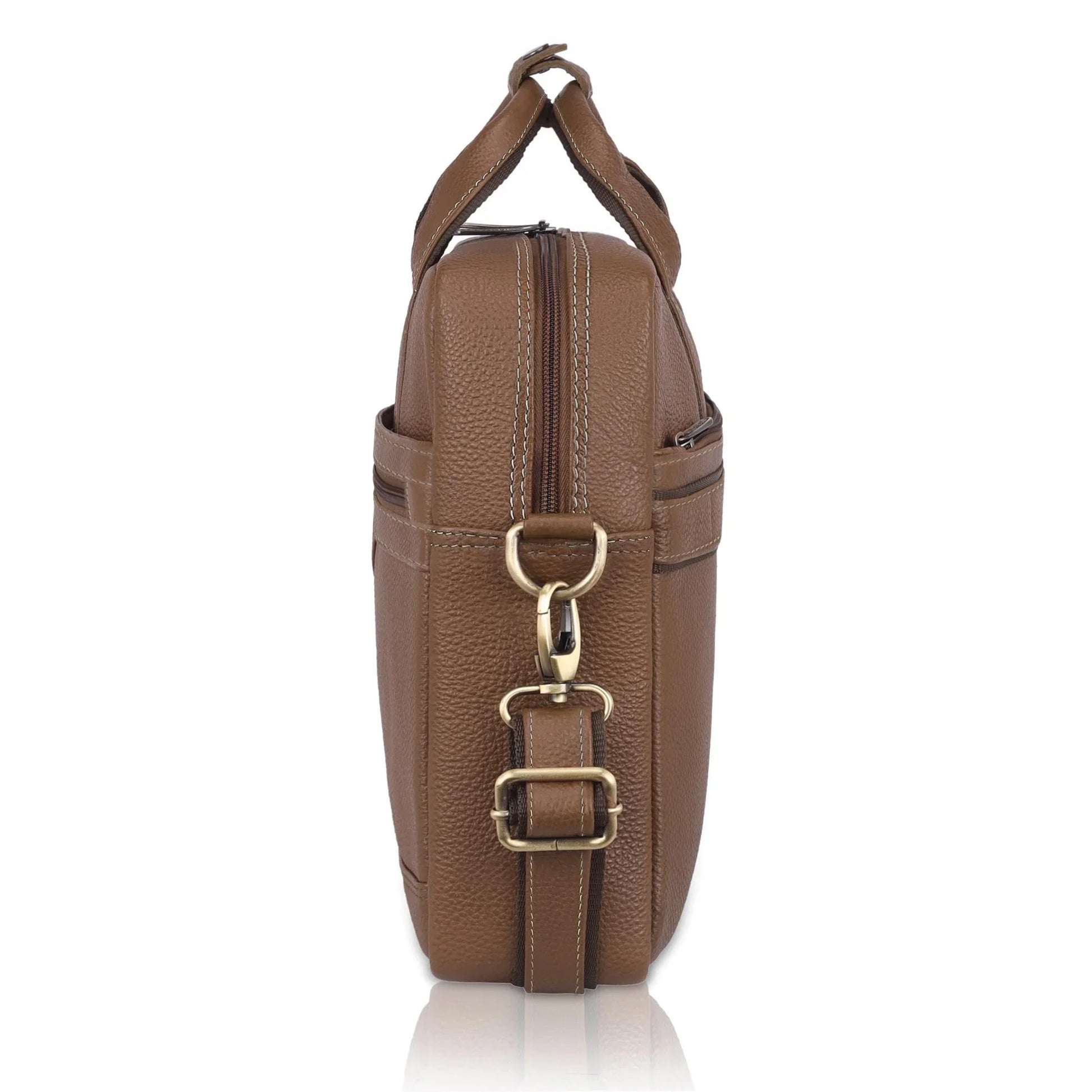 BEXLEY Leather Laptop Messenger Bag for Men - WILDHORN
