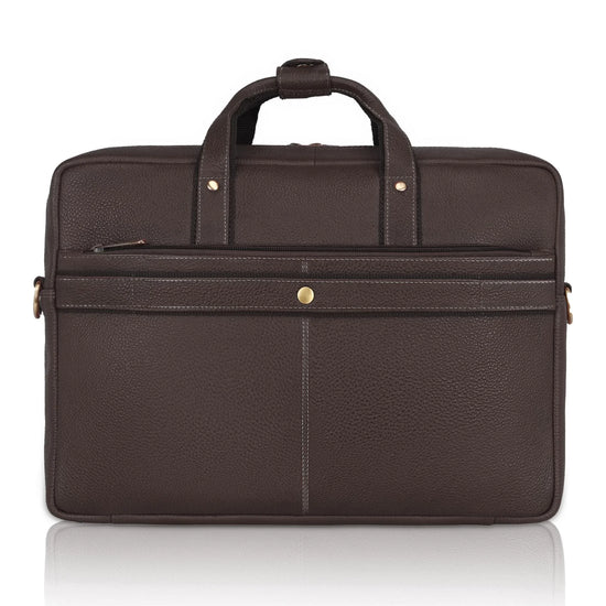 BEXLEY Leather Laptop Messenger Bag for Men - WILDHORN