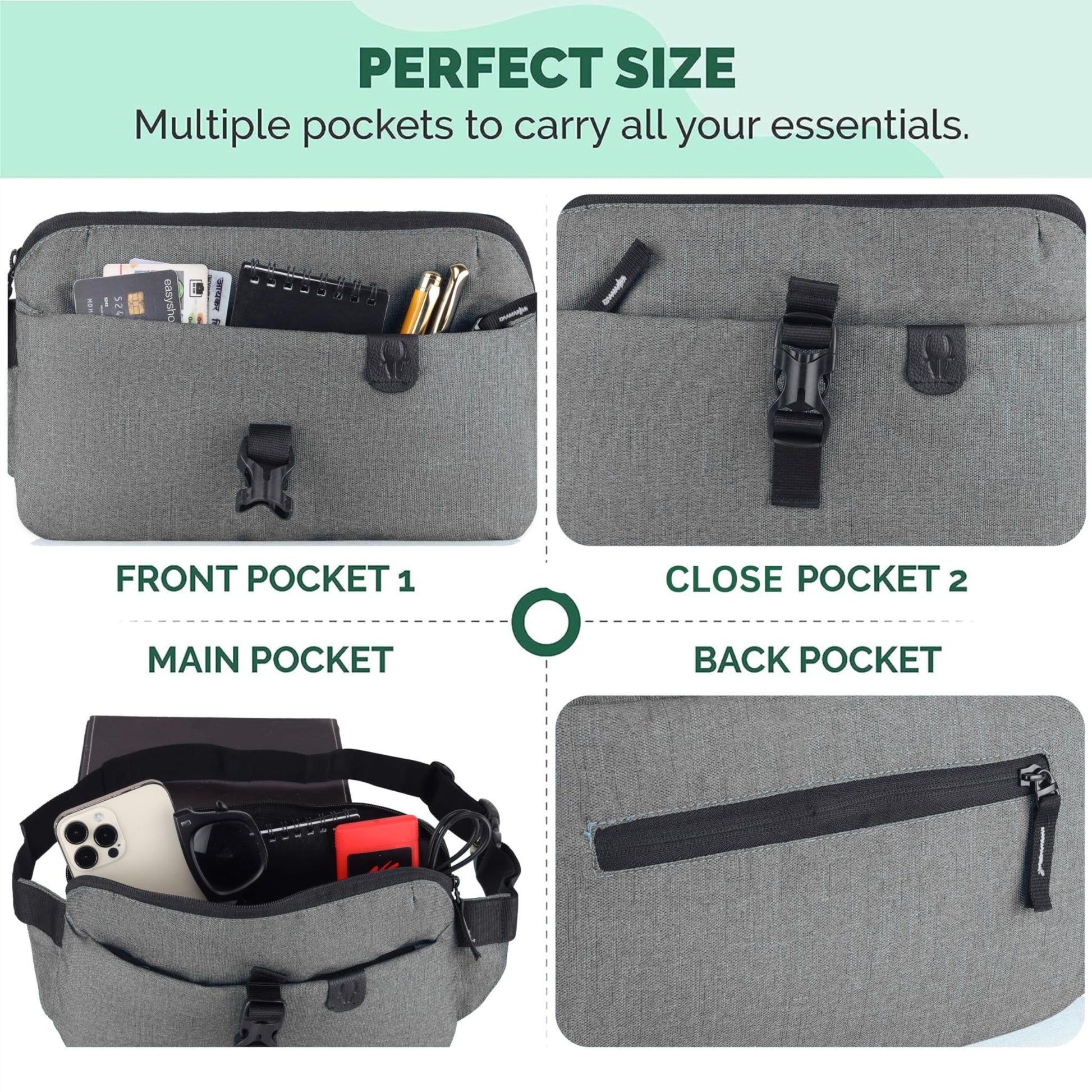 BOLIVAR Waist Bag for Men Women - WILDHORN