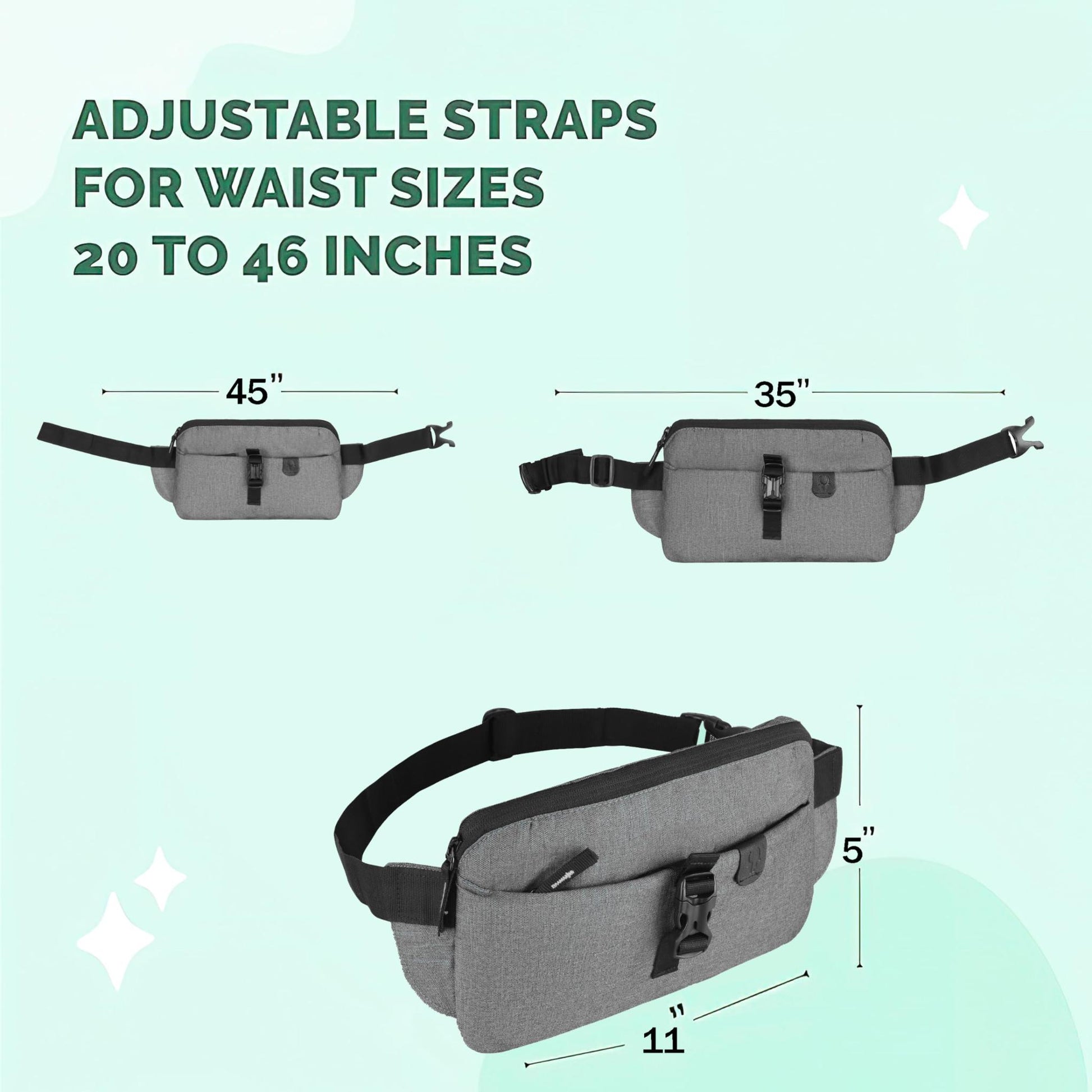 BOLIVAR Waist Bag for Men Women - WILDHORN