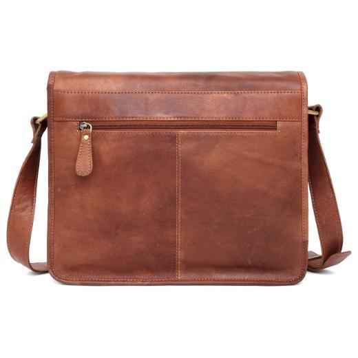BOLTON Leather Messenger Bag for Men - WILDHORN