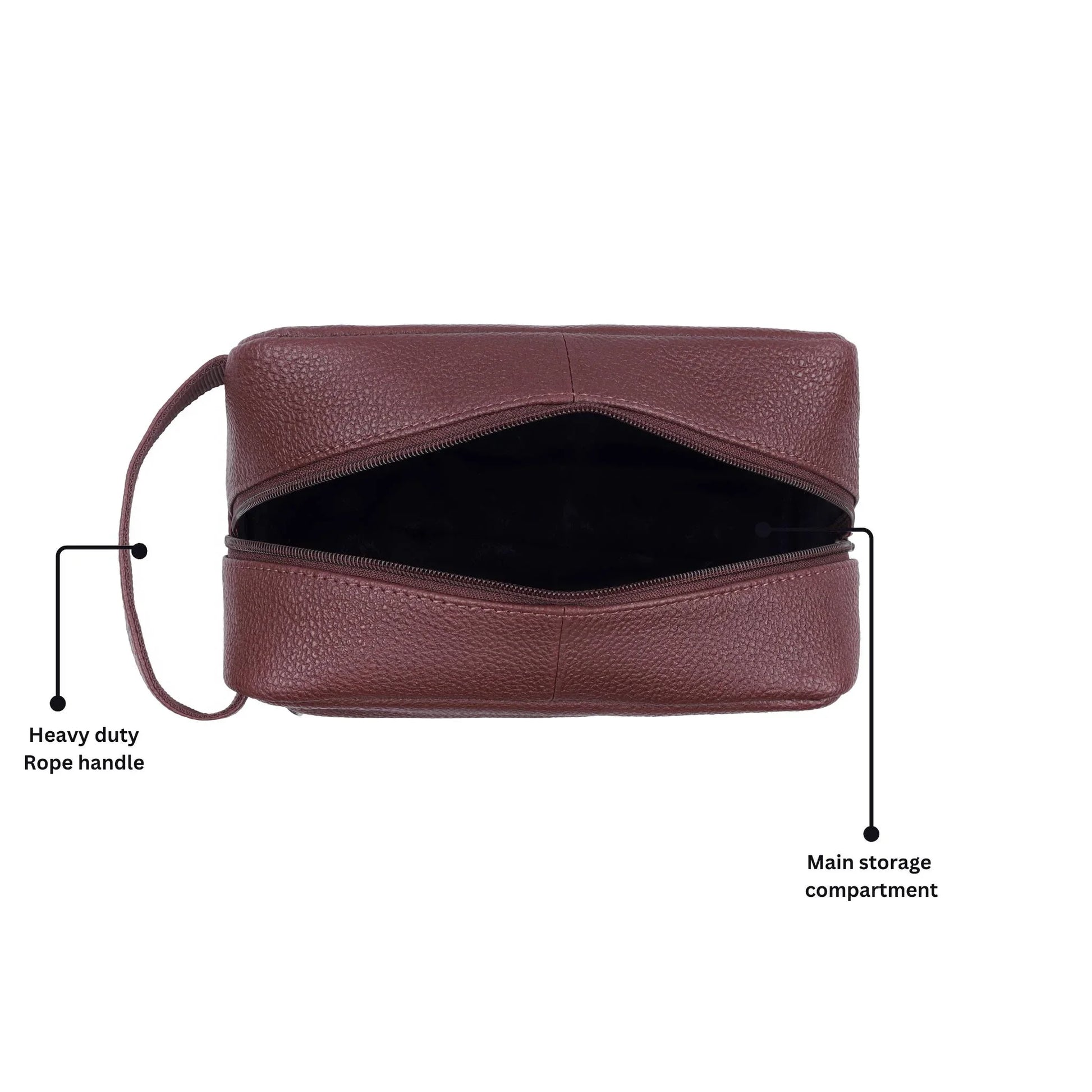 BONAVISTA Leather Toiletry Bag For Men & Women - WILDHORN