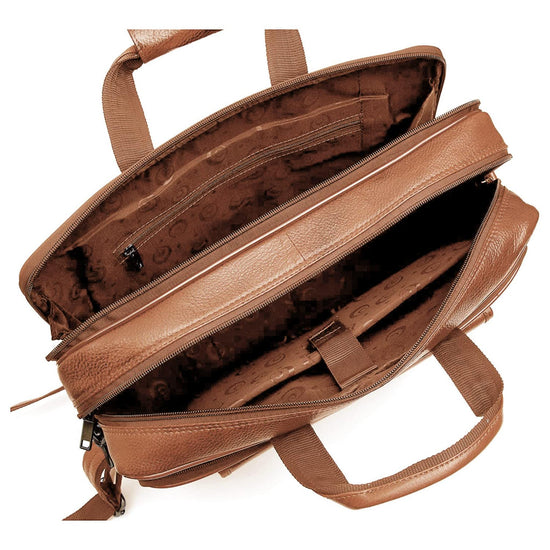 BRADFORD Leather Laptop Messenger Bag for Men - WILDHORN