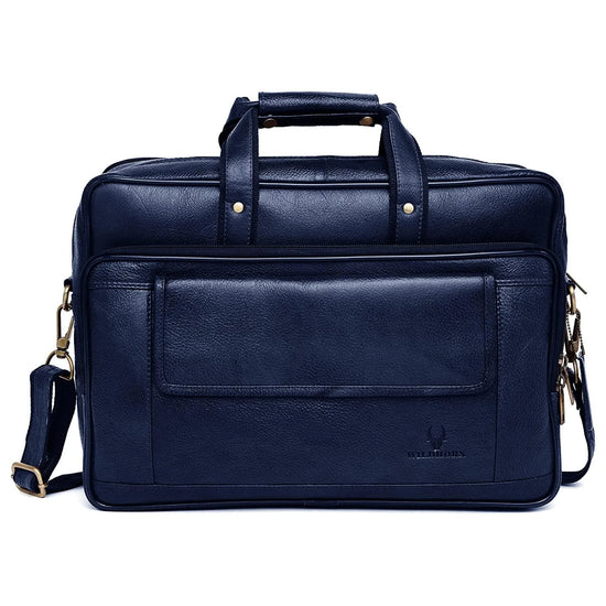 BRADFORD Leather Laptop Messenger Bag for Men - WILDHORN