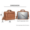 BRADFORD Leather Laptop Messenger Bag for Men - WILDHORN