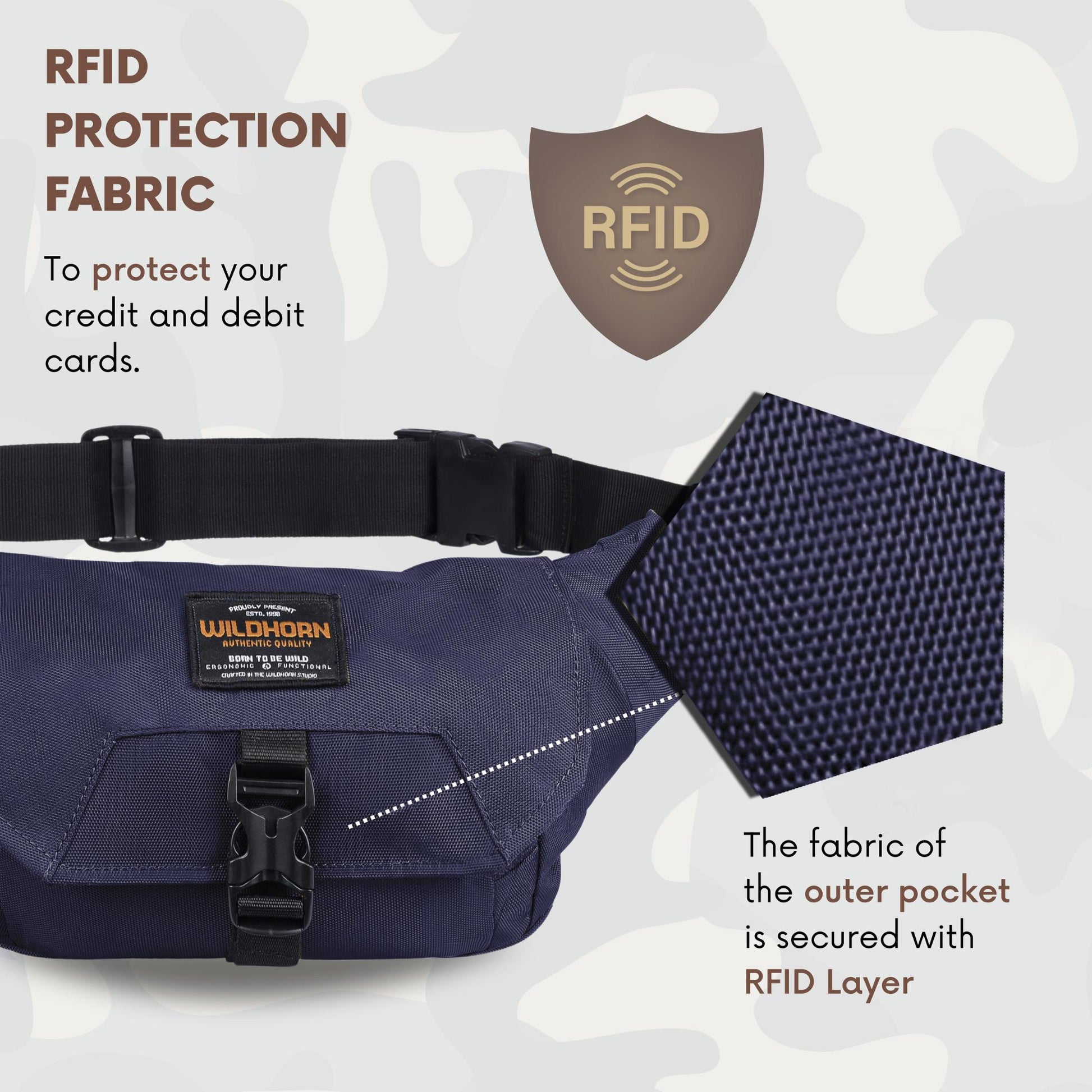 BRAMPTON Waist Bag for Men Women - WILDHORN