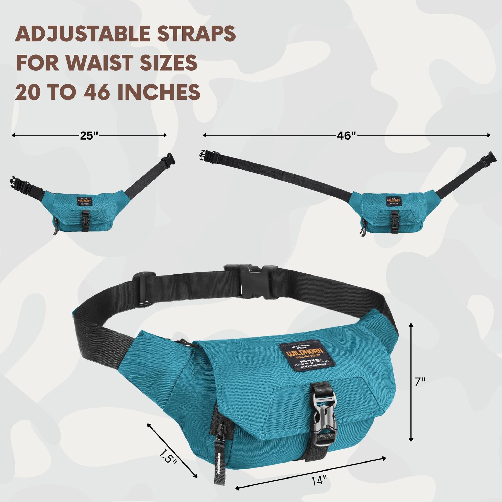 BRAMPTON Waist Bag for Men Women - WILDHORN