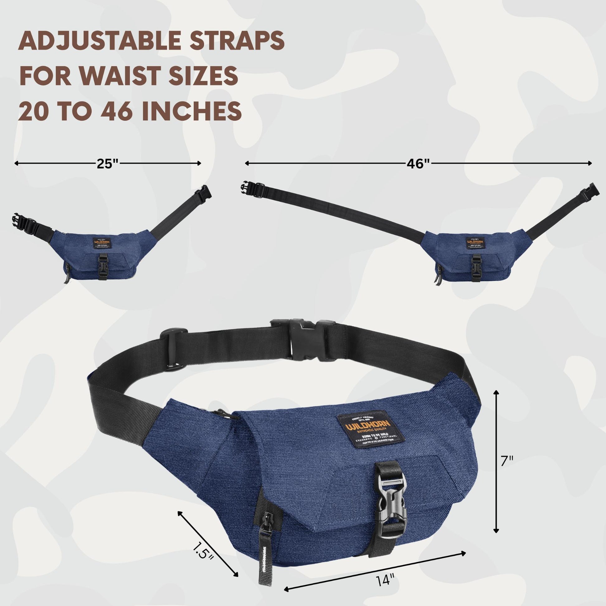 BRAMPTON Waist Bag for Men Women - WILDHORN