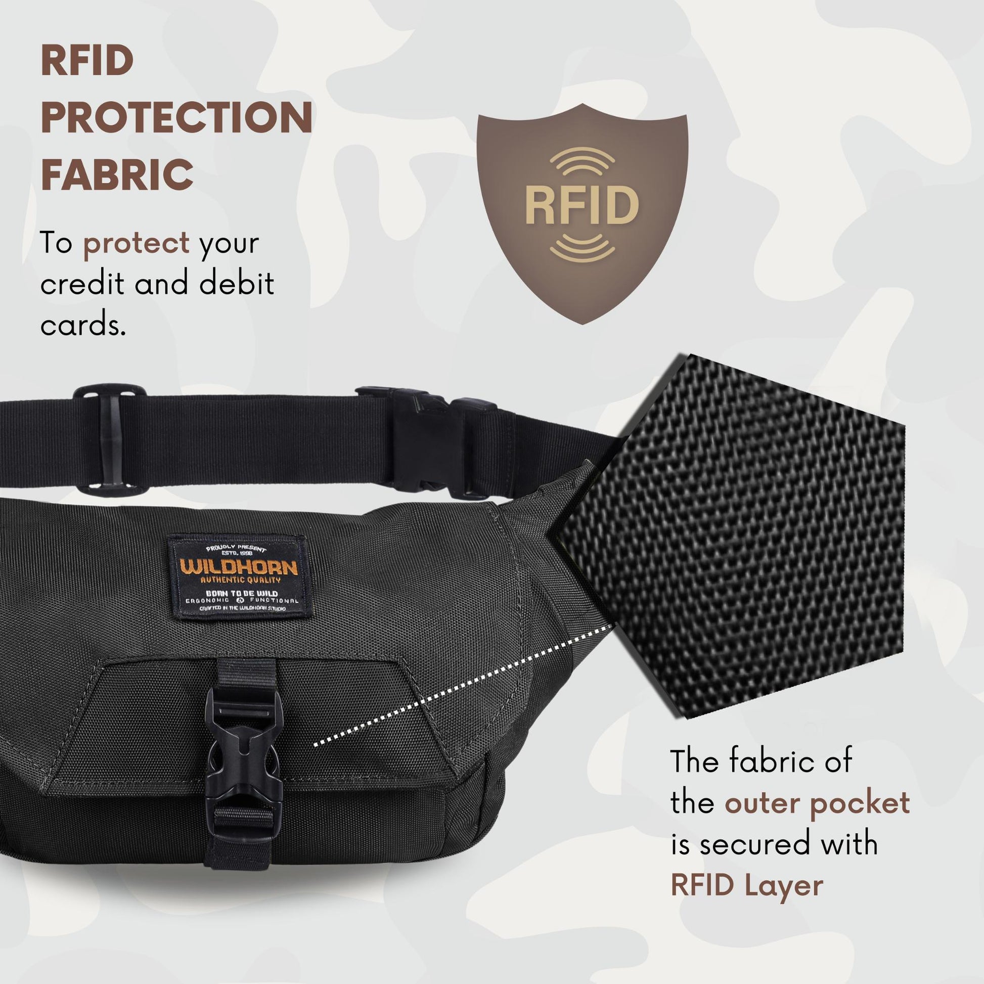 BRAMPTON Waist Bag for Men Women - WILDHORN