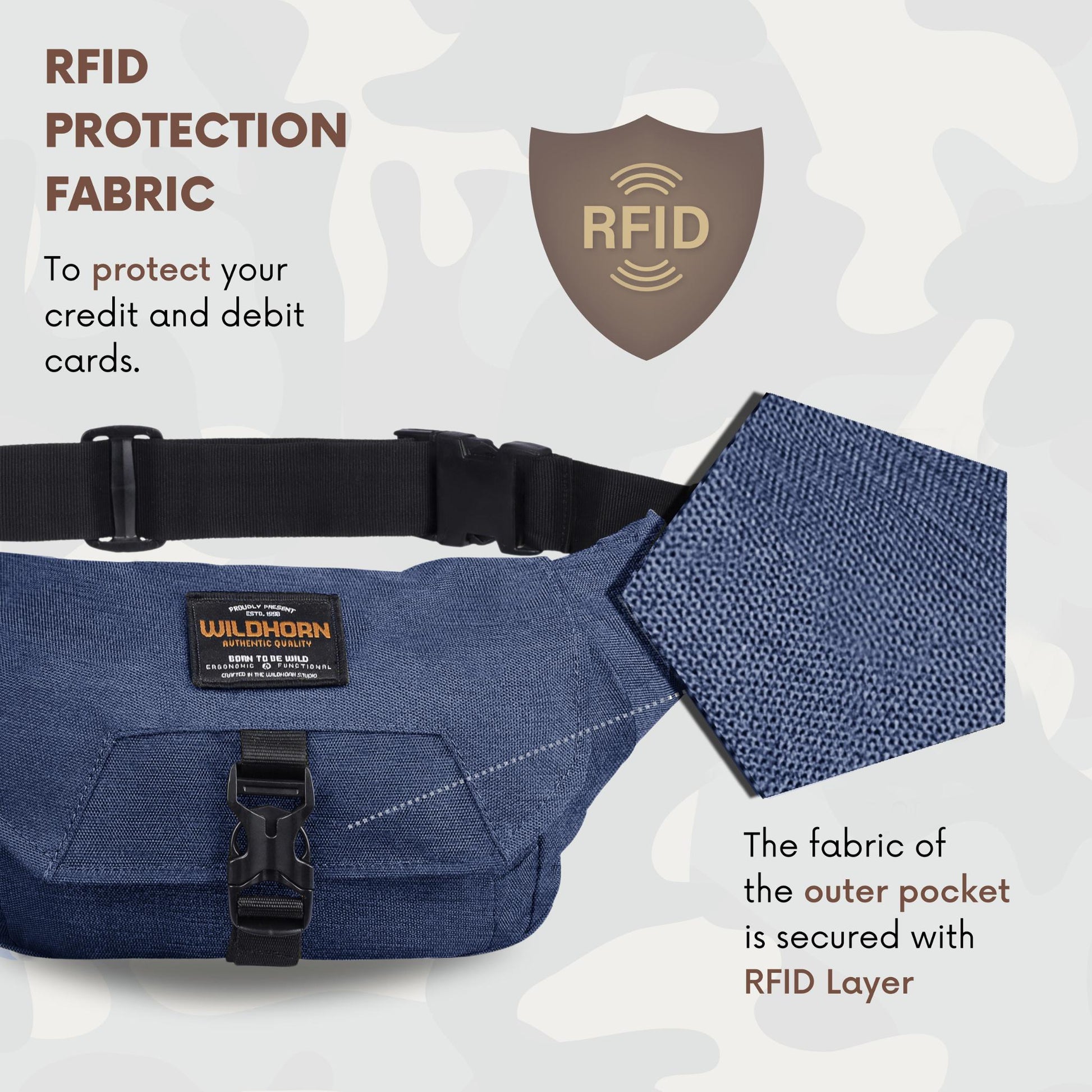BRAMPTON Waist Bag for Men Women - WILDHORN