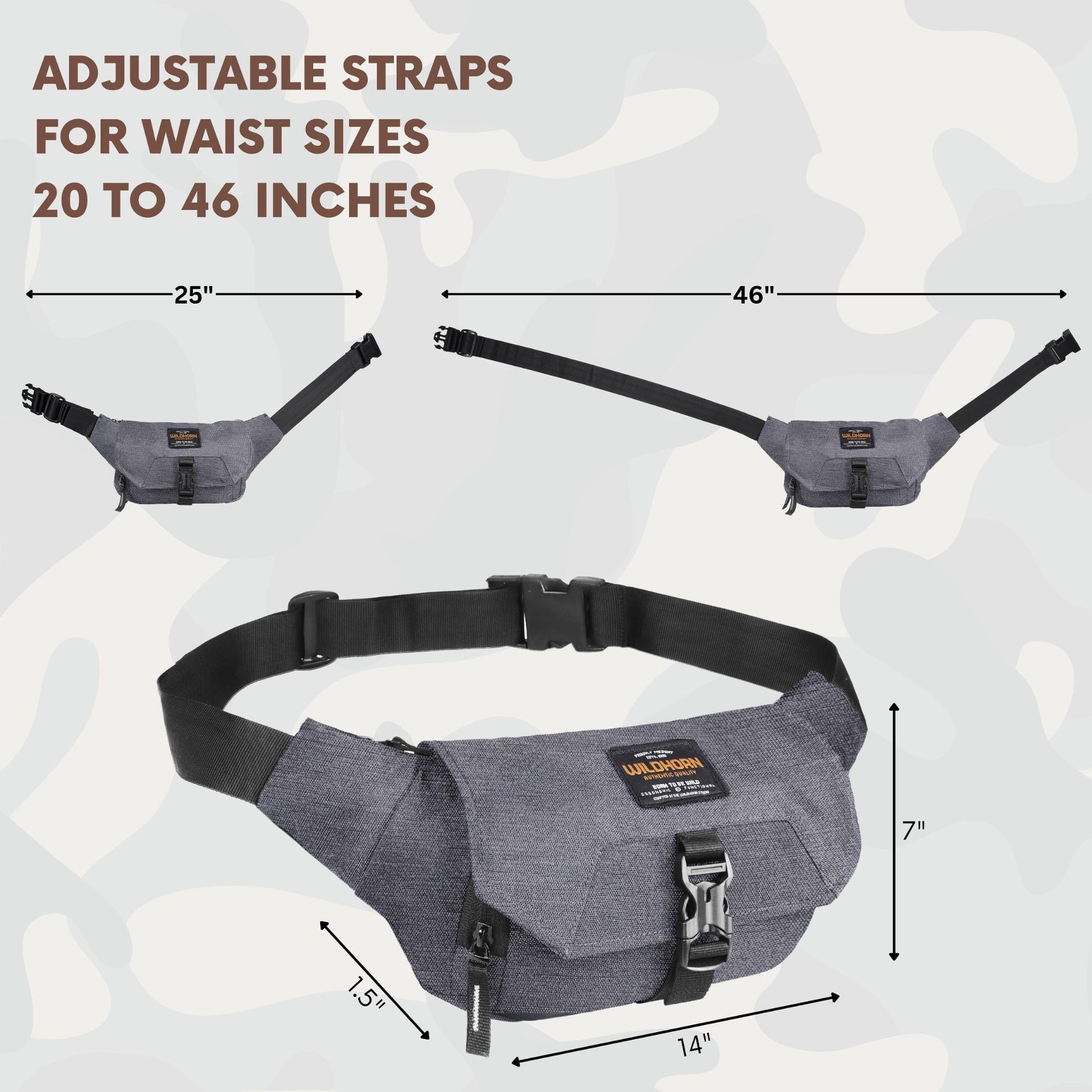 BRAMPTON Waist Bag for Men Women - WILDHORN
