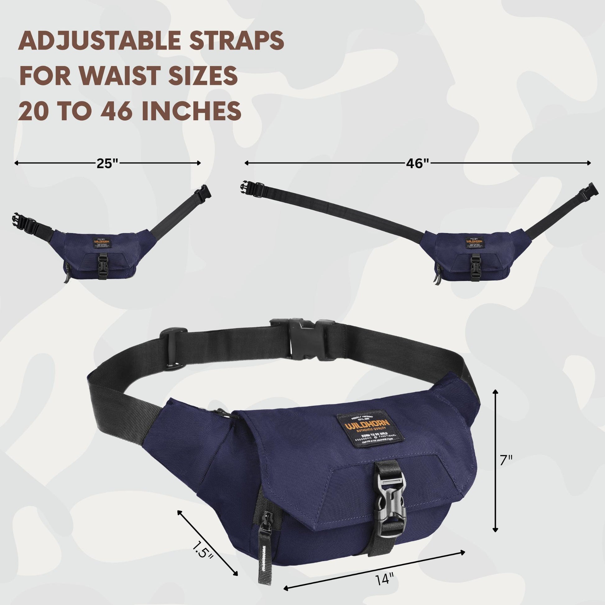 BRAMPTON Waist Bag for Men Women - WILDHORN