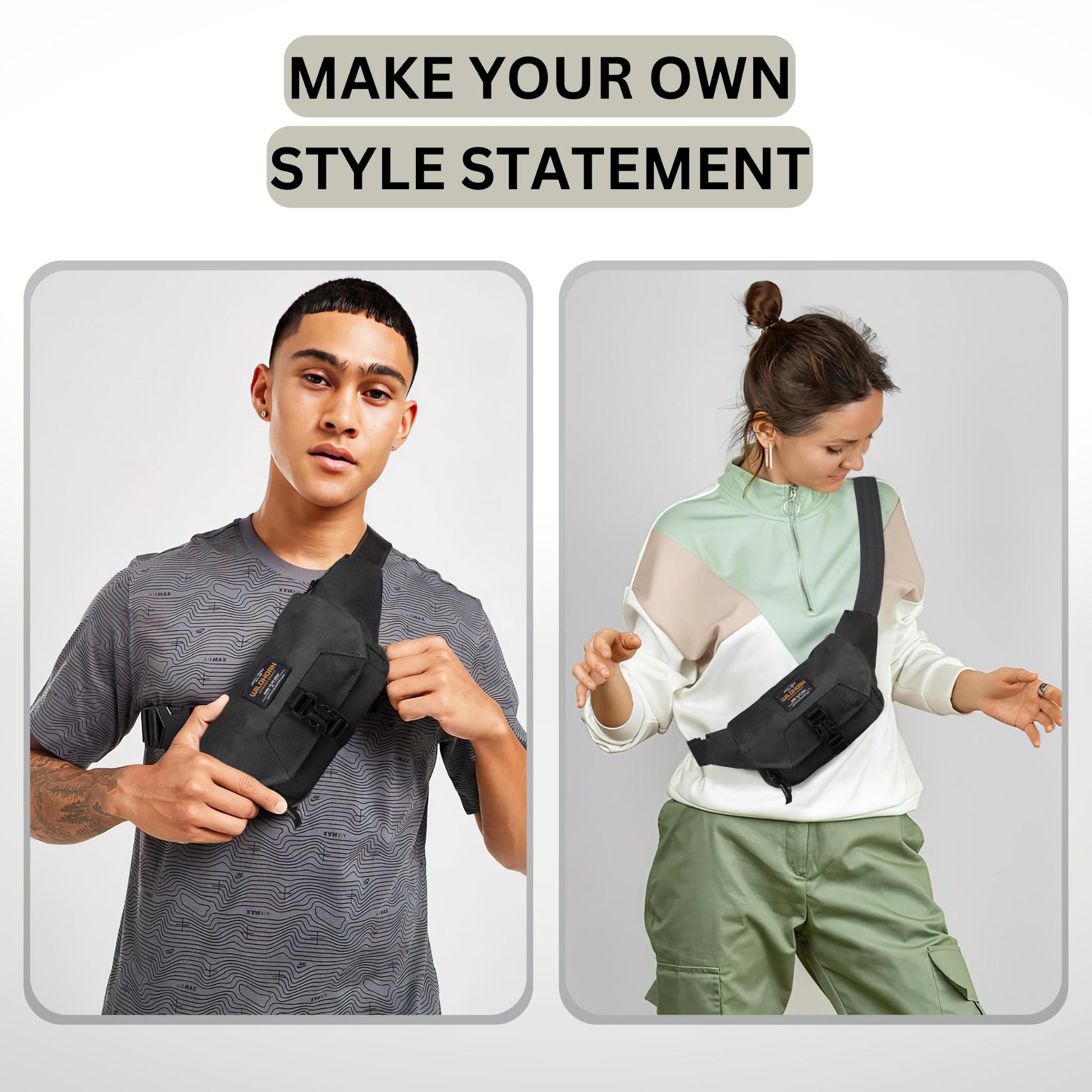 BRAMPTON Waist Bag for Men Women - WILDHORN
