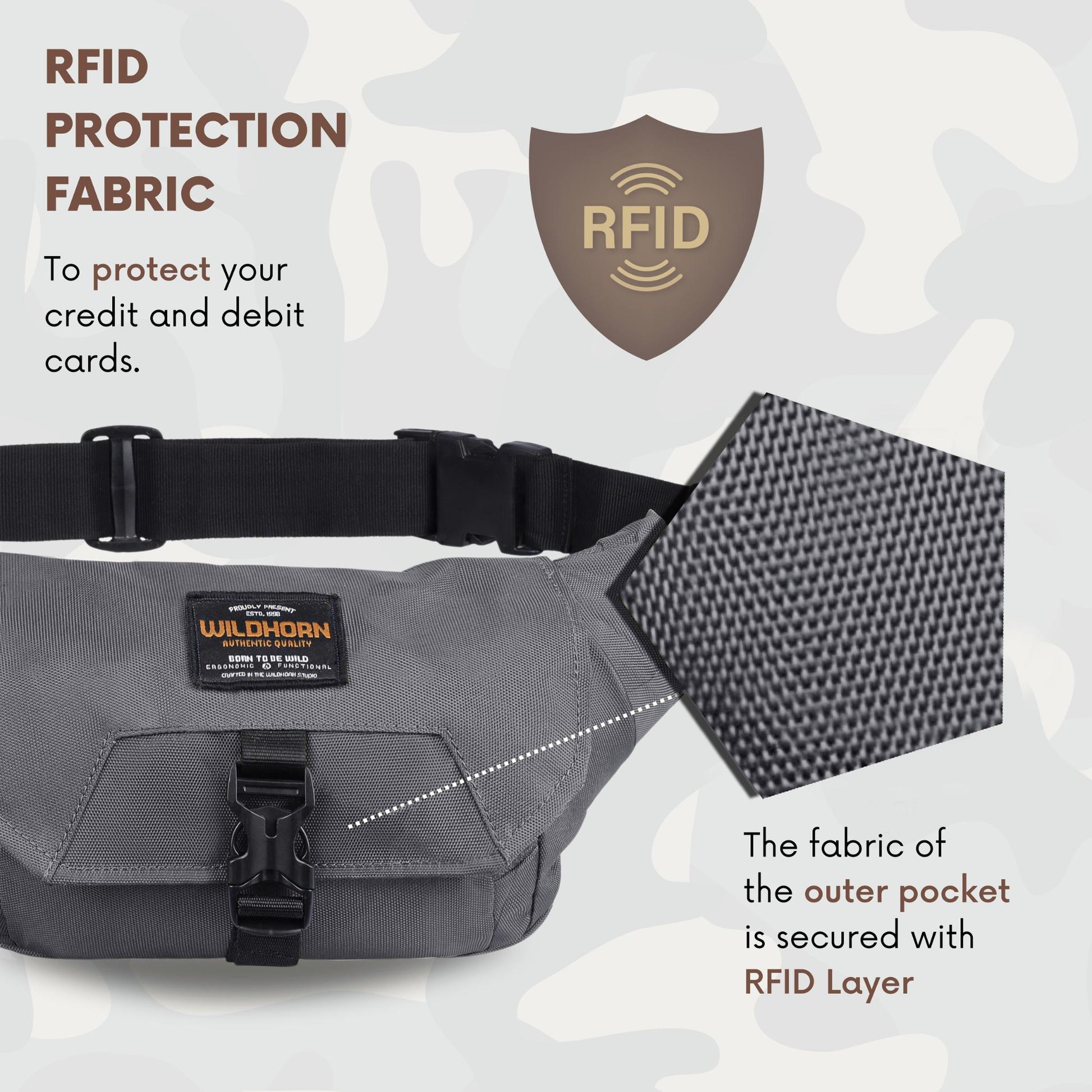 BRAMPTON Waist Bag for Men Women - WILDHORN