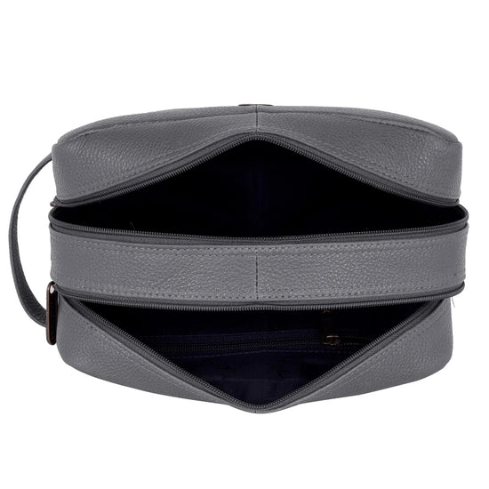 BRANDON Leather Toiletry Bag For Men & Women - WILDHORN