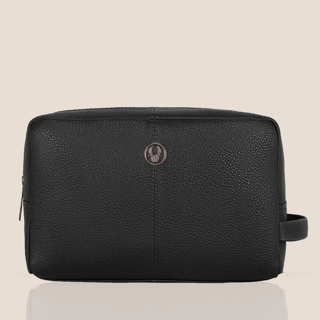 BRANDON Leather Toiletry Bag For Men & Women - WILDHORN