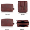 BRANDON Leather Toiletry Bag For Men & Women - WILDHORN