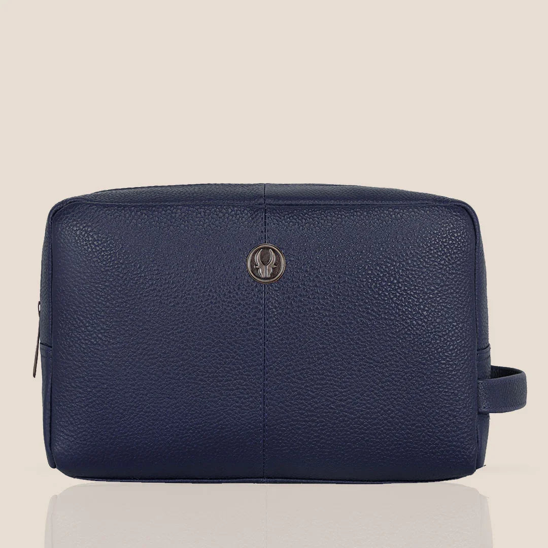 BRANDON Leather Toiletry Bag For Men & Women - WILDHORN