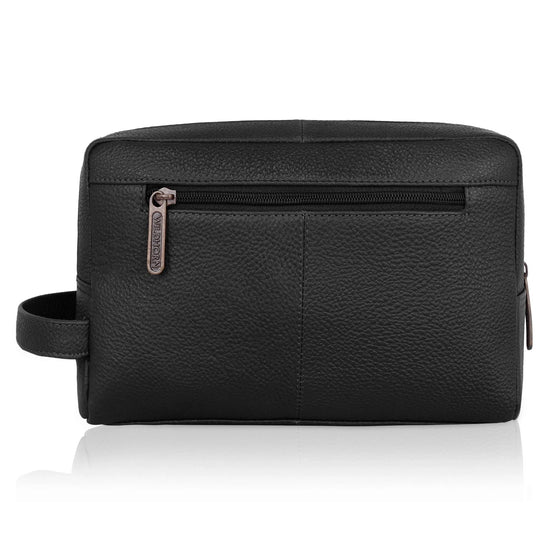 BRANDON Leather Toiletry Bag For Men & Women - WILDHORN