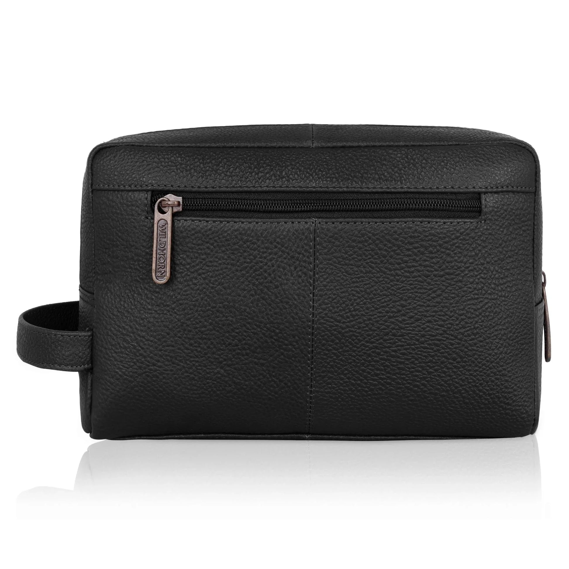 BRANDON Leather Toiletry Bag For Men & Women - WILDHORN