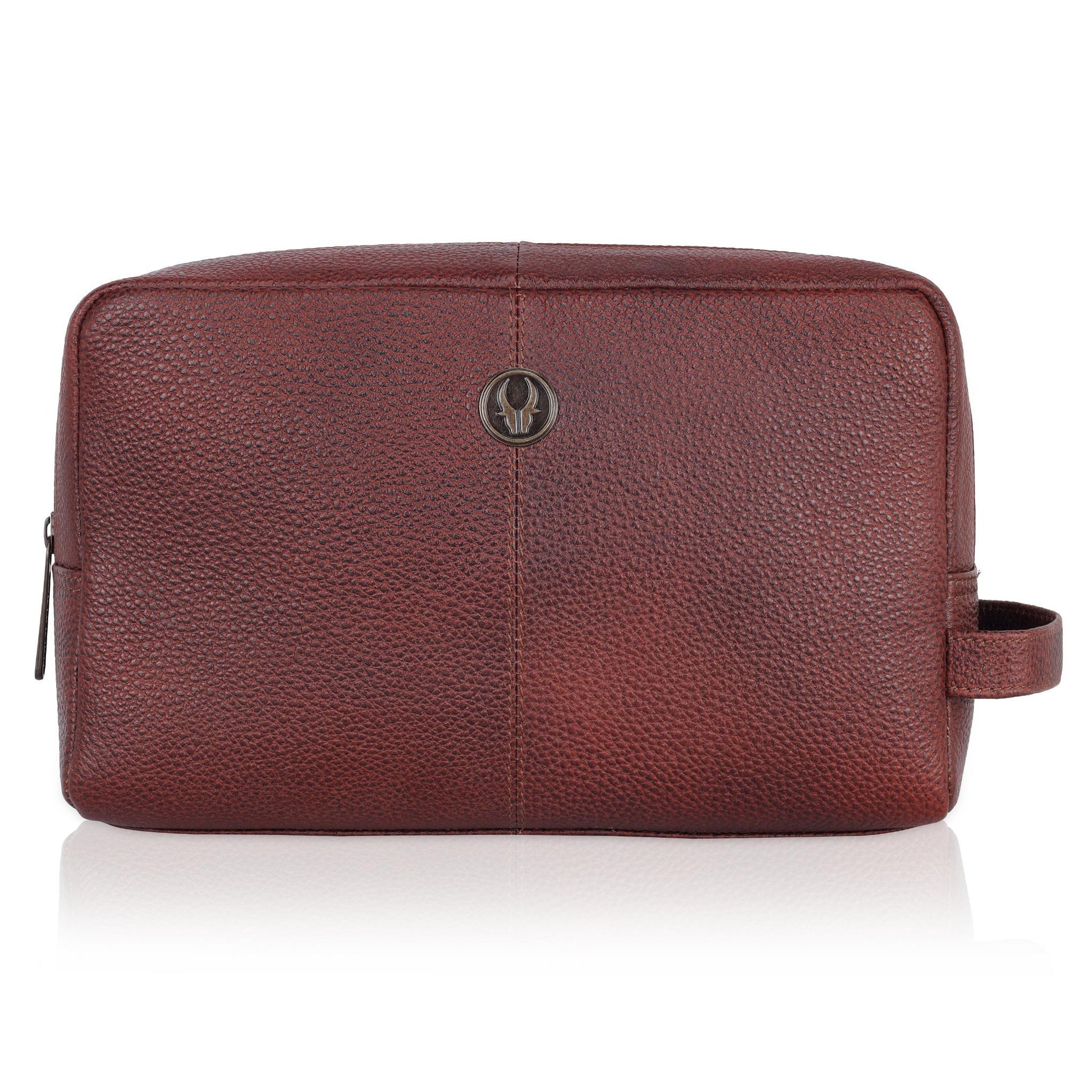 BRANDON Leather Toiletry Bag For Men & Women - WILDHORN