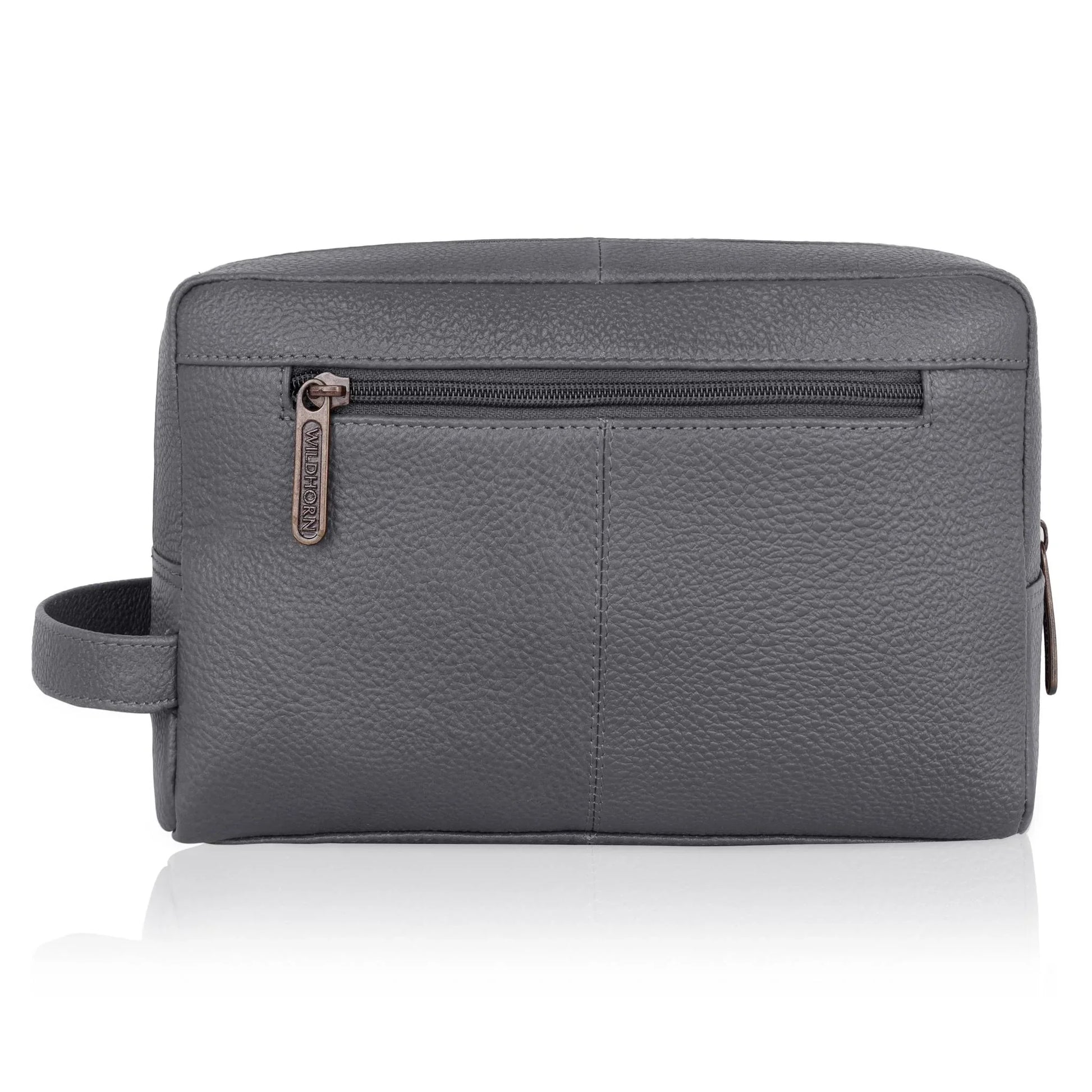 BRANDON Leather Toiletry Bag For Men & Women - WILDHORN