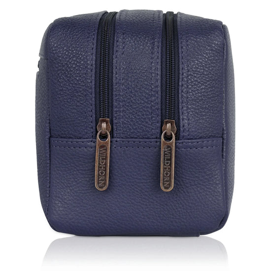 BRANDON Leather Toiletry Bag For Men & Women - WILDHORN