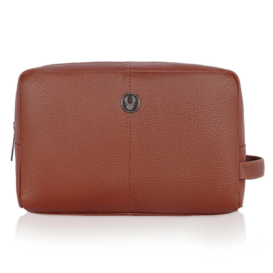 BRANDON Leather Toiletry Bag For Men & Women - WILDHORN