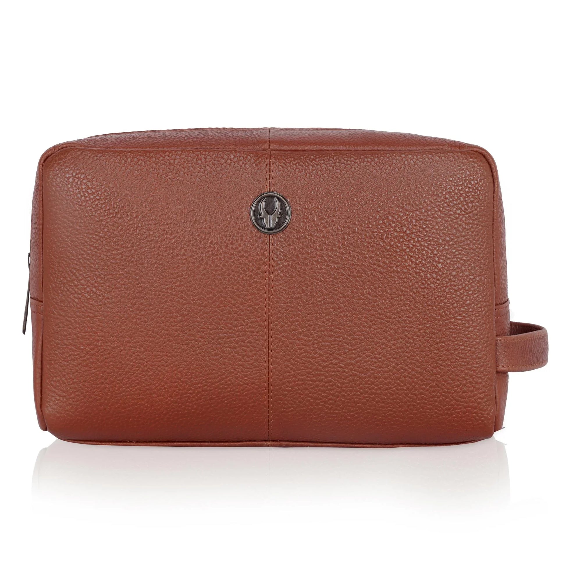 BRANDON Leather Toiletry Bag For Men & Women - WILDHORN